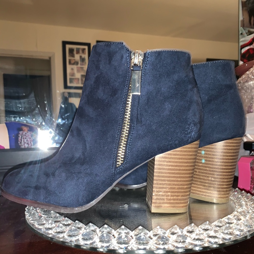 Navy blue boots